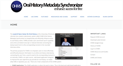 Desktop Screenshot of oralhistoryonline.org